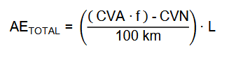 Fórmula de cálculo ahorro energético por substitución de vehículo de combustión (o híbrido) por un vehículo eléctrico 100%