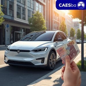 El propietario del ahorro ha recibido 600EUR por el CAE por sustitución de su vehículo de combustión por un vehículo eléctrico